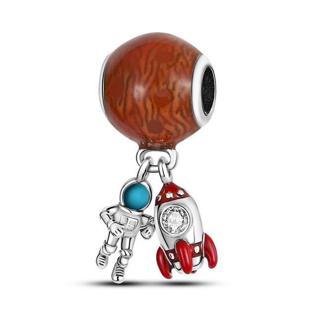 Astronauta y cohete