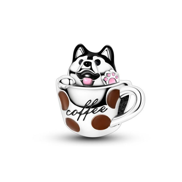 Perro y café