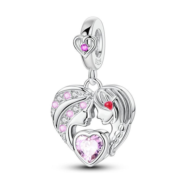 Madre e hija corazón