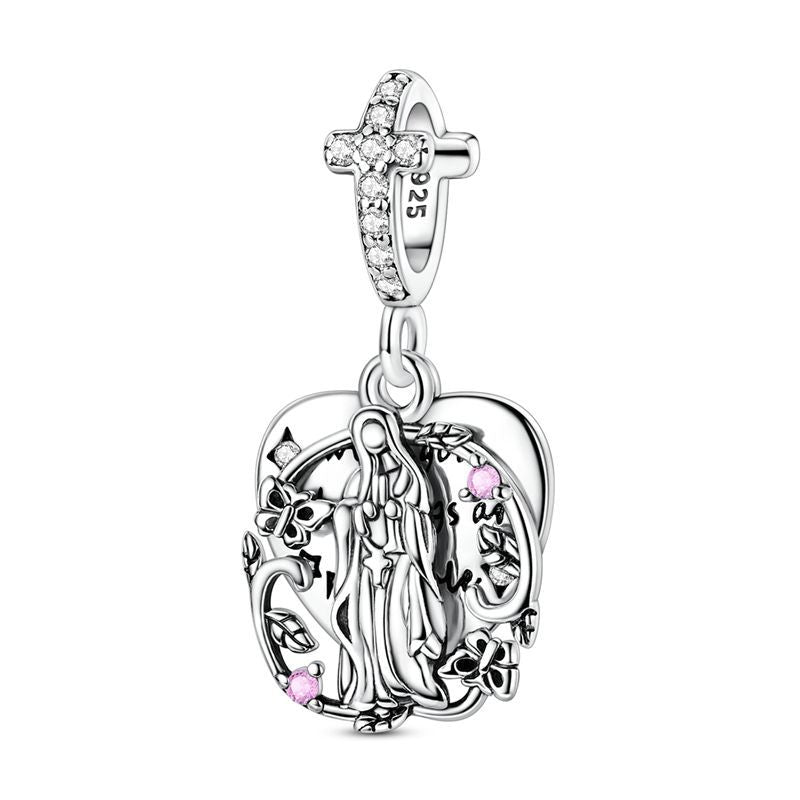 Virgen placa grabada
