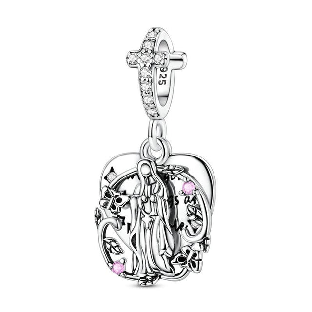 Virgen placa grabada