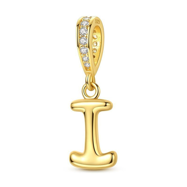 Inicial I oro charm