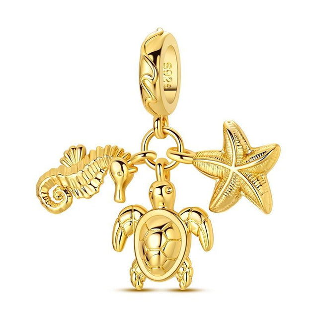 Tortuga caballito y estrella oro
