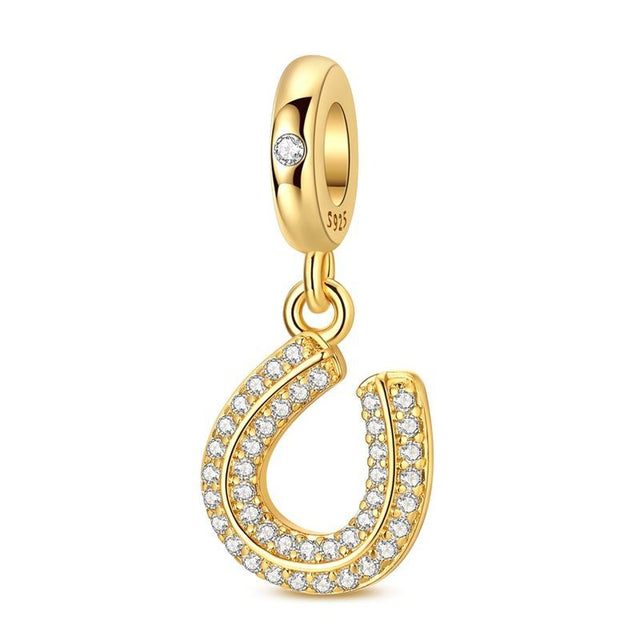 Herradura brillante oro