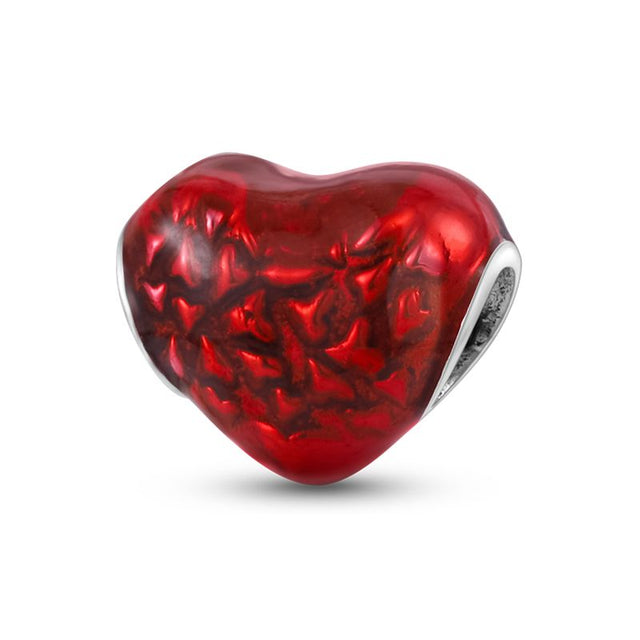Corazón rojo intenso