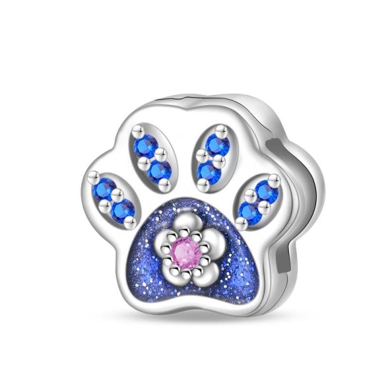 Patita de gato azul
