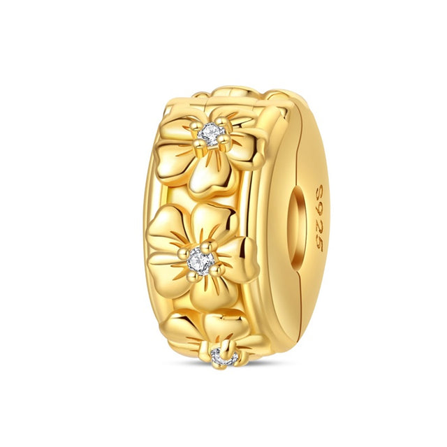Clip flor oro