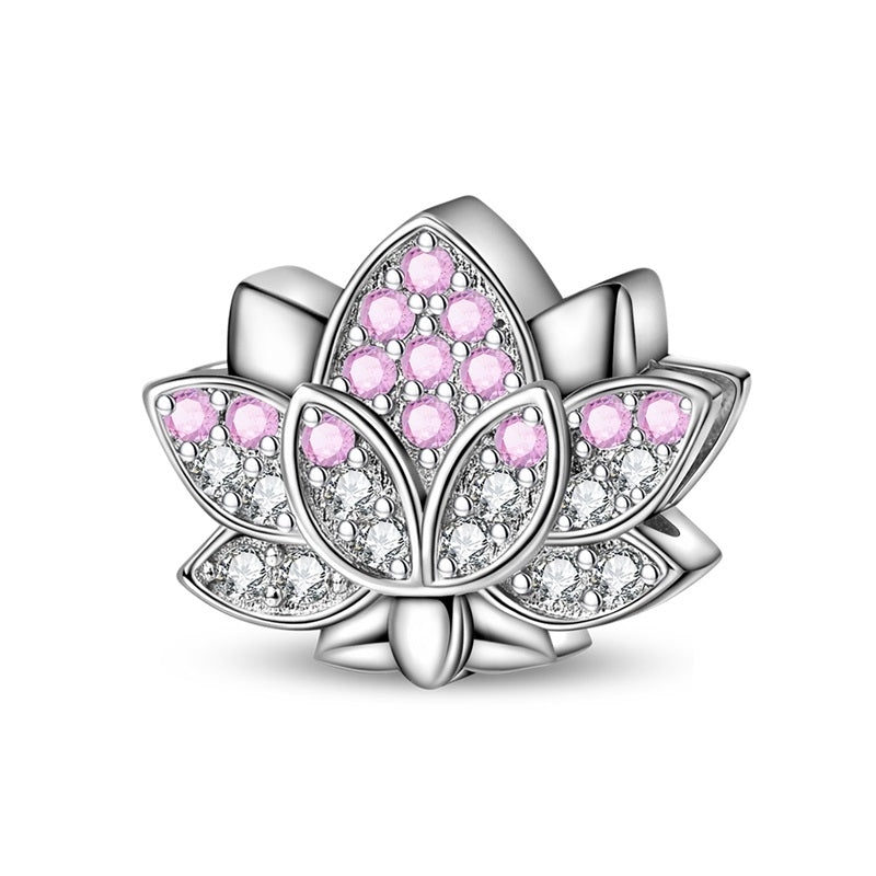 Loto rosa blanco