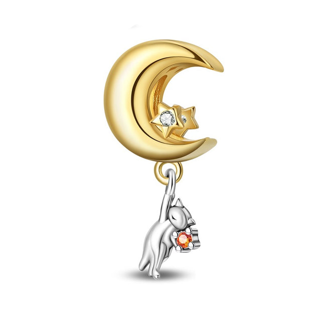 Gato robando la luna