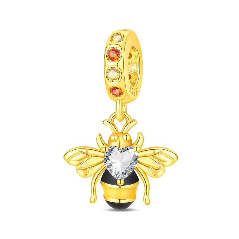Abeja dorada brillante