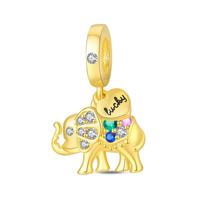 Elefante de la suerte oro