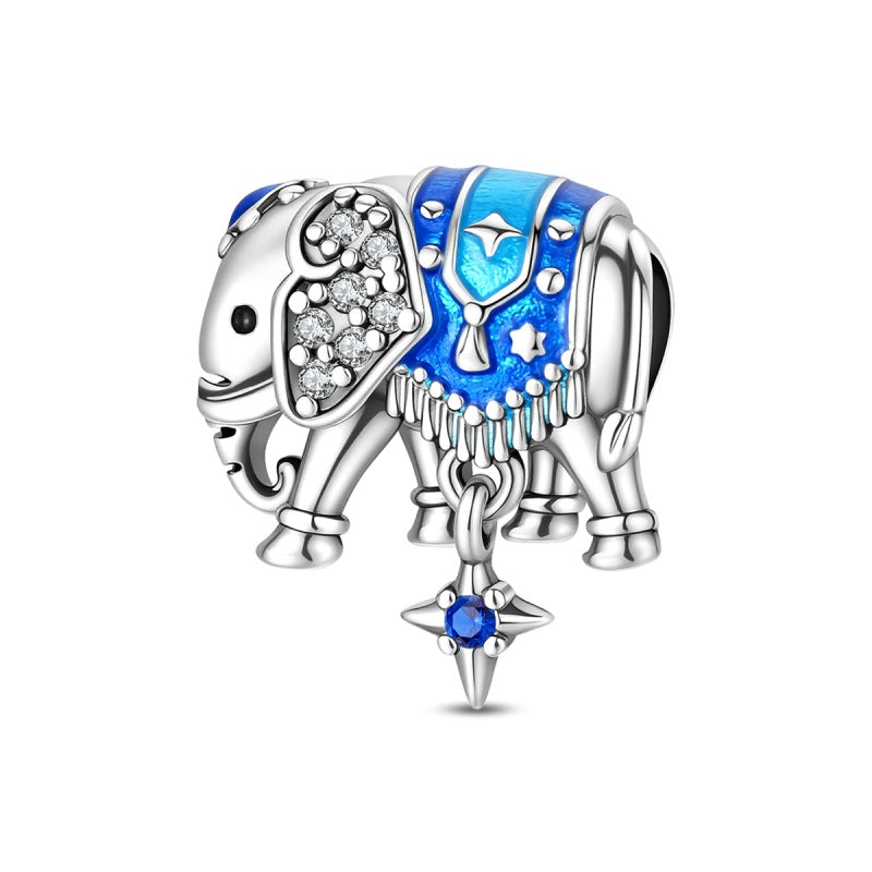 Elefante azul de la suerte