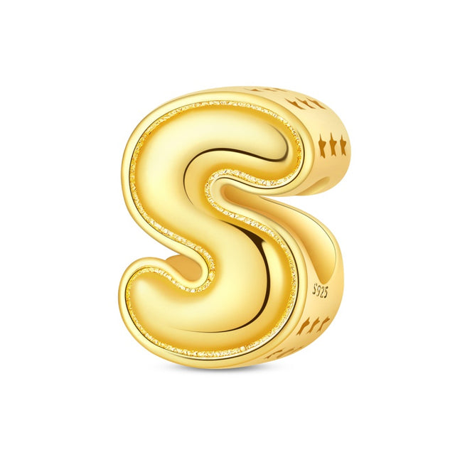 Inicial S oro brillante