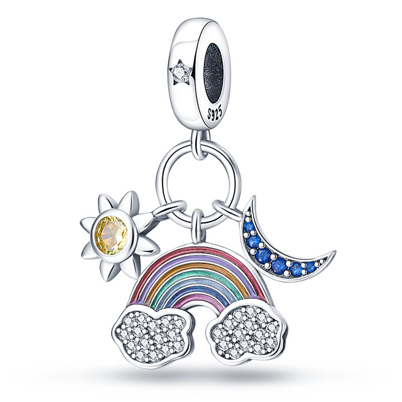 Luna estrella arcoíris trío