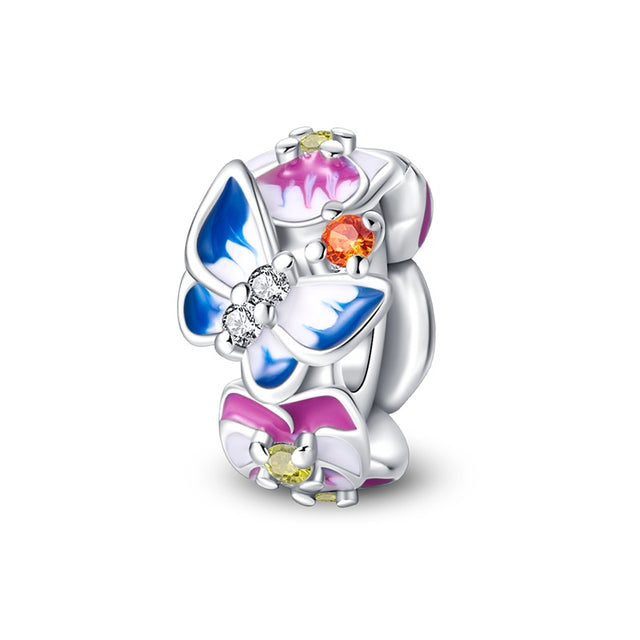 Mariposa y flor seguridad