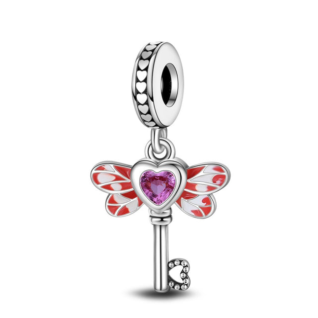 Llave alada corazón