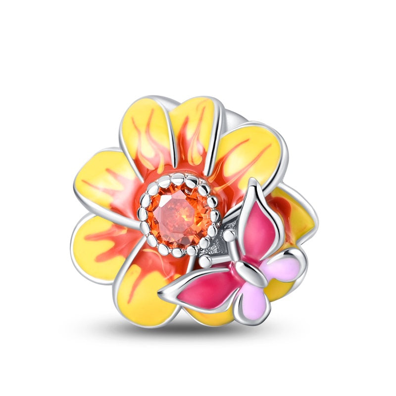 Mariposa y flor amor