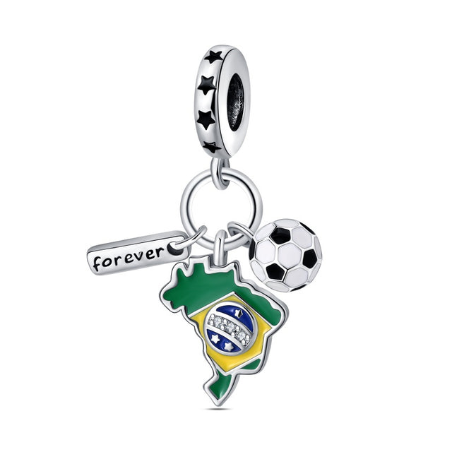 Trío fútbol Brasil