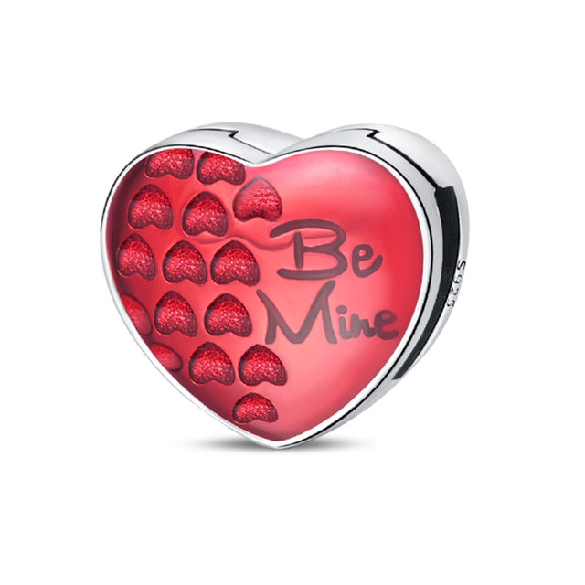 Corazón rojo plano