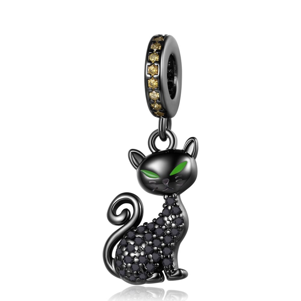Gato negro travieso