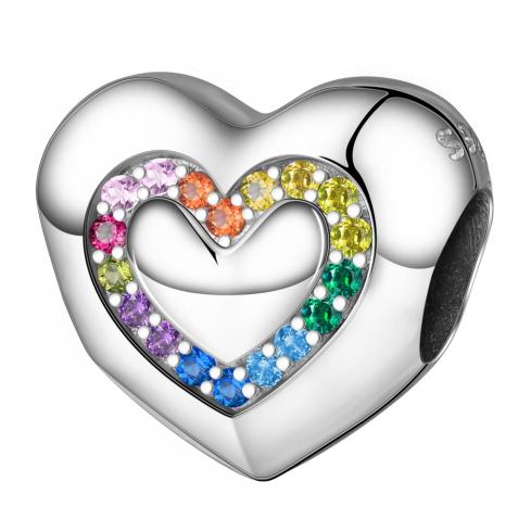 Corazón arcoíris