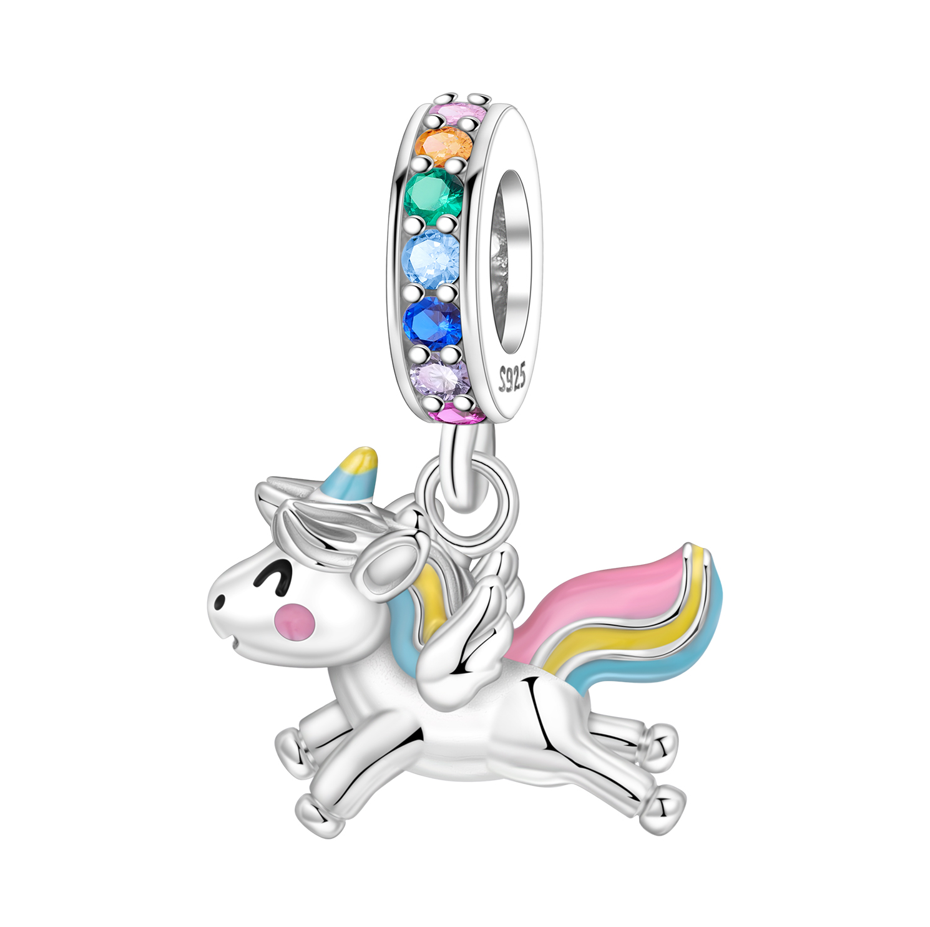 Unicornio arcoíris colgante
