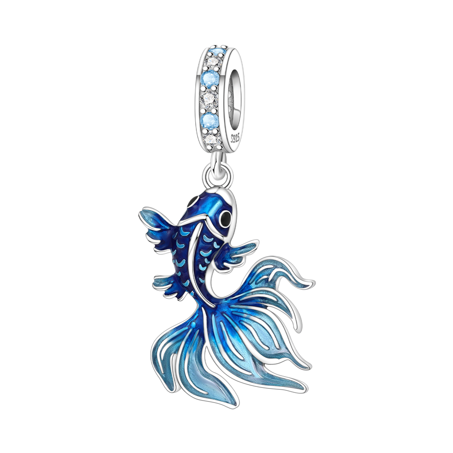 Pez betta azul