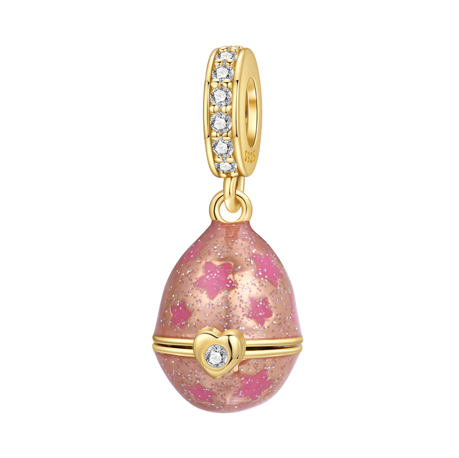 Huevo de Pascua rosa